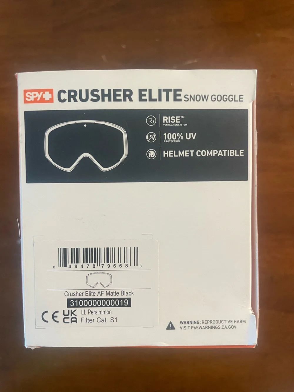 SPY Crusher Elite Snow Goggle - Matte Black-Camo Strap